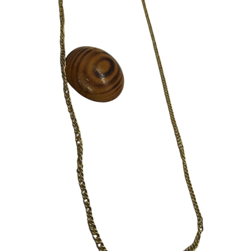 Gold tone chain necklace